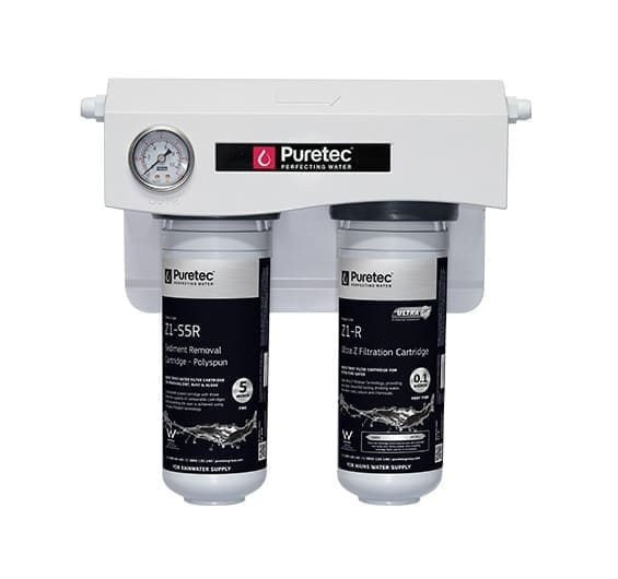 Quick Twist, Dual Undersink Rainwater Filter Kit, 0.1 Micron Z1-RW-K premium rainwater filter system