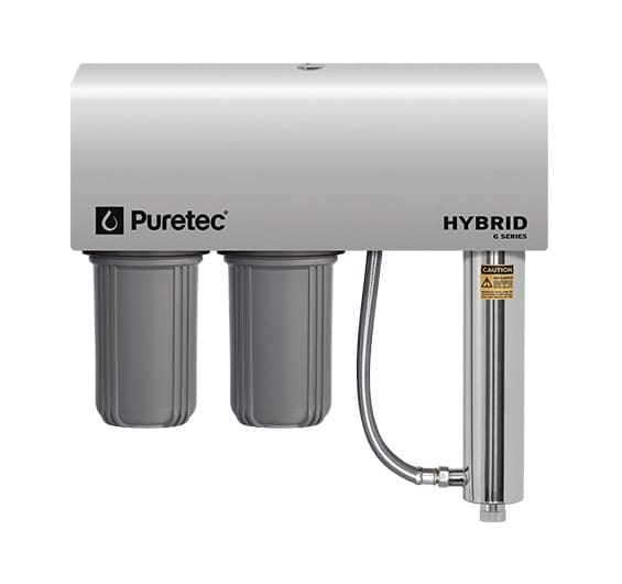 Puretec Hybrid G6 Dual Stage Filtration Plus UV And Weather Protection, 75 LPM, 1 Connection Puretec Hybrid G6 Dual Stage Filtration Plus UV And Weather Protection, 75 LPM, 1 Connection