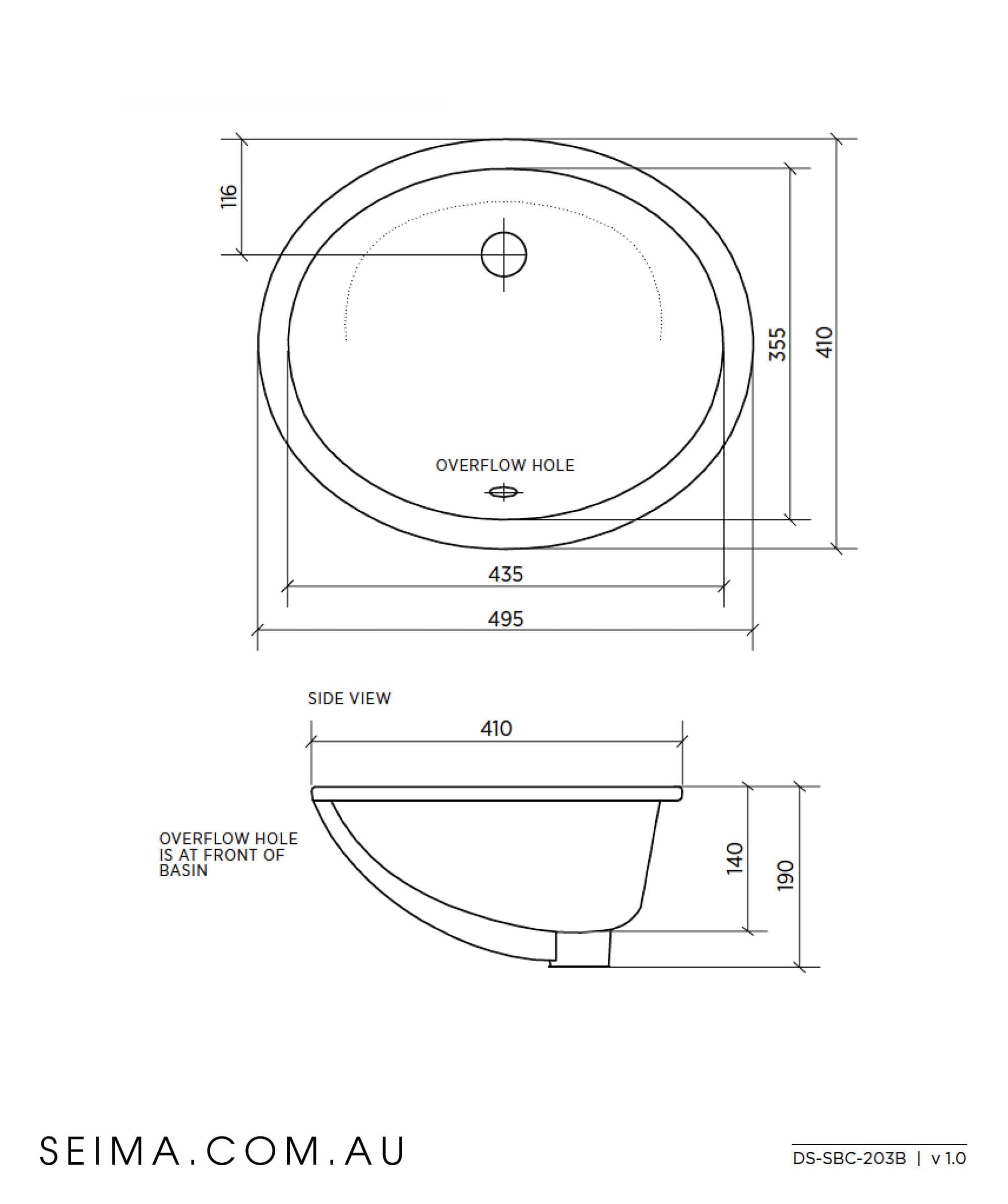 Seima Chios Basin Undermount 191469 Seima Chios Basin Undermount 191469