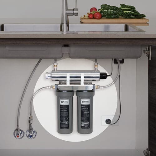 Puretec Hybrid M1 Under Sink Dual Stage Filtration With UV Technology, 1 Micron