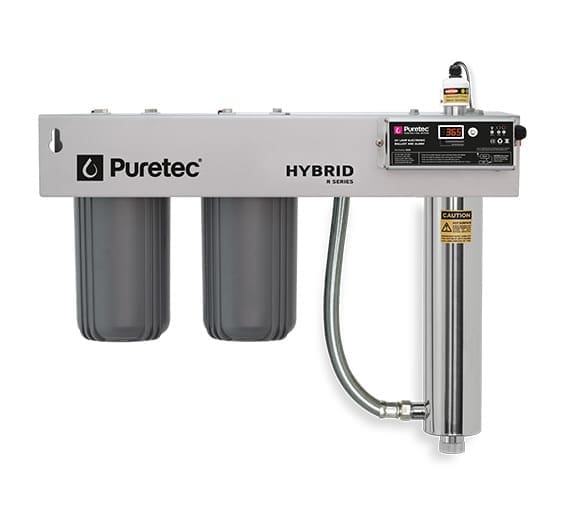 Puretec Hybrid R1 Dual Stage Filtration Plus UV Protection 10" - 75 Lpm Puretec Hybrid R1 Dual Stage Filtration Plus UV Protection 10" - 75 Lpm