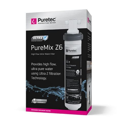 Puretec Puremix Z6 Premium High Flow Under Sink In-Line Filter