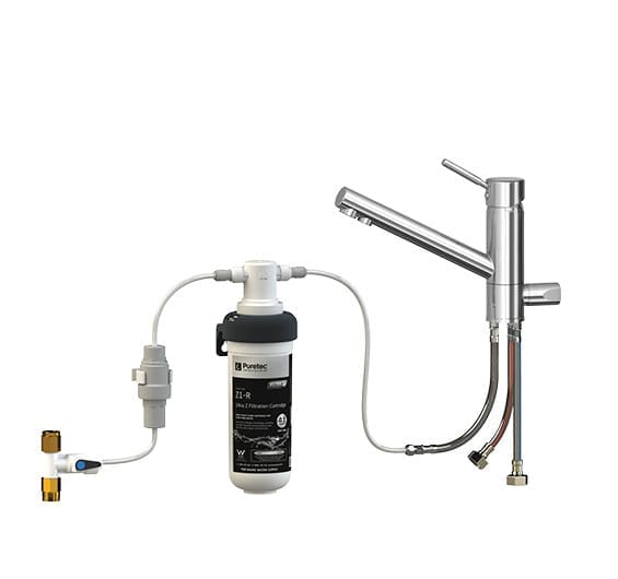 Puretec Z1-T1 Quick-Twist Ultra Z Filter With Tripla T1 Led Mixer Tap Puretec Z1-T1 Quick-Twist Ultra Z Filter With Tripla T1 Led Mixer Tap