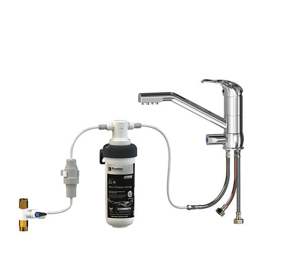 Puretec Z1-T2 Quick-Twist Ultra Z Filter With Tripla T2 Led Mixer Tap Puretec Z1-T2 Quick-Twist Ultra Z Filter With Tripla T2 Led Mixer Tap