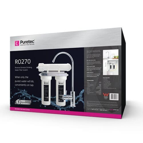 Puretec Ro270 High Loop Designer Faucet With Reverse Osmosis Dual Filter