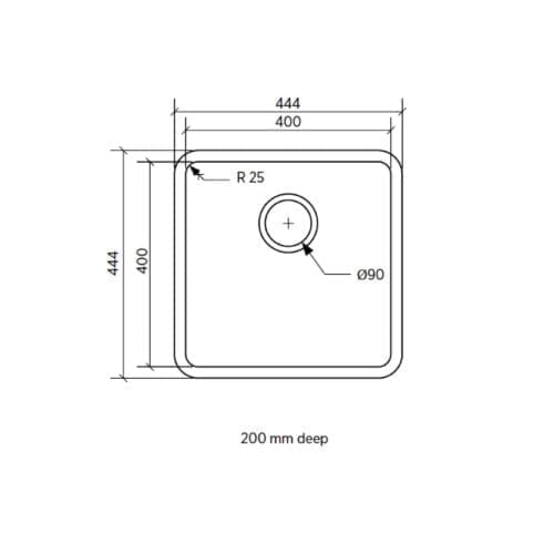 Seima Kubic 400 Single Bowl Sink 191671