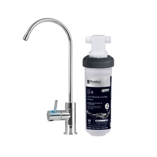 Puretec CR-Z2 Compact Caravan/RV Inline Undersink Filter With Led Faucet