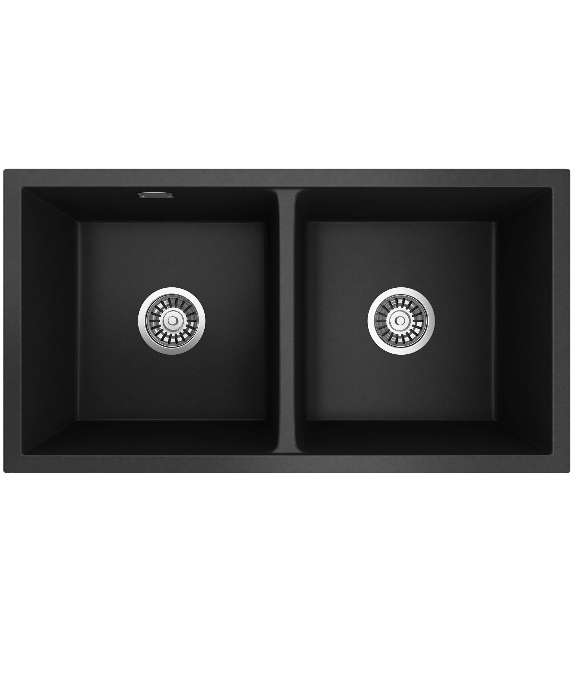 Seima Oros 820 Double Bowl ArqStone Sink Black or White Seima Oros 820 Double Bowl ArqStone Sink Black or White