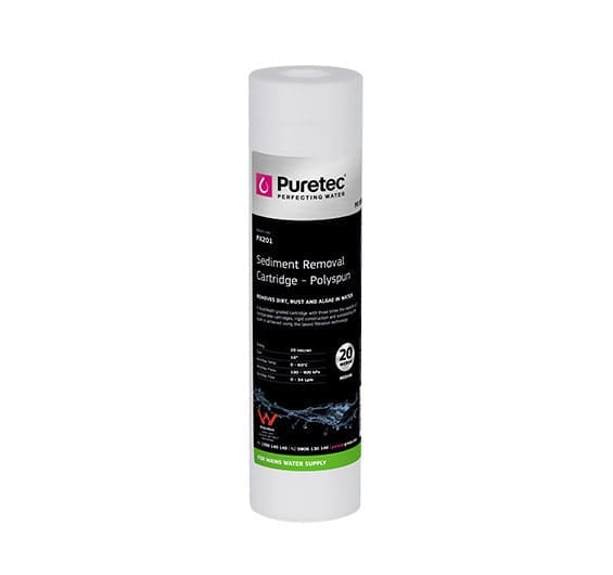 Puretec Polyspun Sediment Cartridge, 10 Inch, 20UM PX201 Puretec PX201
