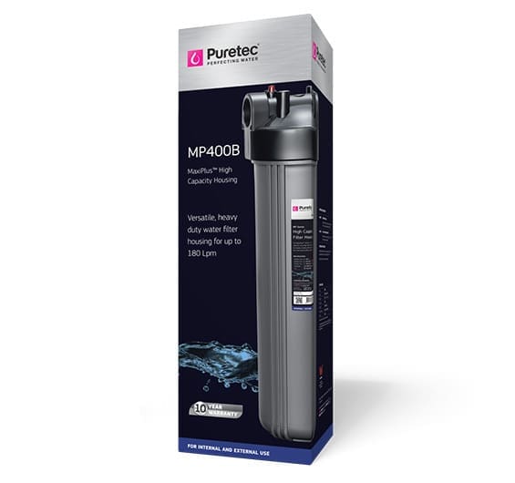 Puretec MP400B Maxiplus™ Filter Housing, 20 Inch, Grey, 1 1/2" Connection Puretec MP400B Maxiplus™ Filter Housing, 20 Inch, Grey, 1 1/2" Connection