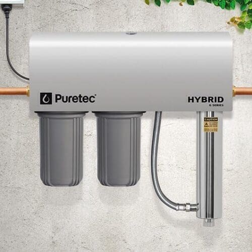 Puretec Hybrid G6 Dual Stage Filtration Plus UV And Weather Protection, 75 LPM, 1 Connection