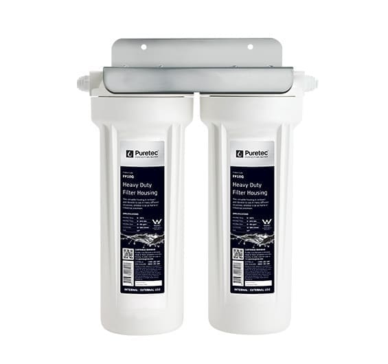 Puretec White Bowl, ¼” Connection, No Cartridges CD13 Puretec Twin System