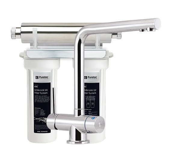 Puretec Tripla T6 Faucet With Filter & UV Technology, 1 Micron ESR2-T6 Puretec Tripla T6 Faucet With Filter & UV Technology, 1 Micron ESR2-T6