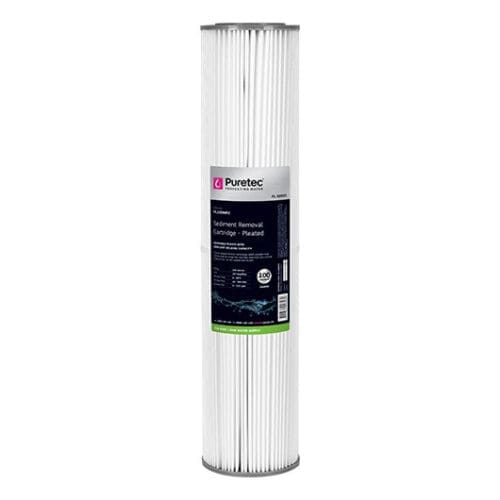 Puretec Pl100Mp2 Pleated Sediment Cartridge, 20" Mp, 100 Micron