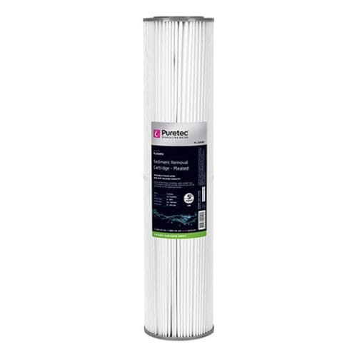 Puretec Pl05Mp2 Pleated Sediment Cartridge, 20" Mp, 5 Micron
