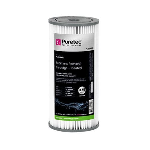 Puretec Pl935Mp1 Pleated Sediment Cartridge, 10" Mp, .35 Micron