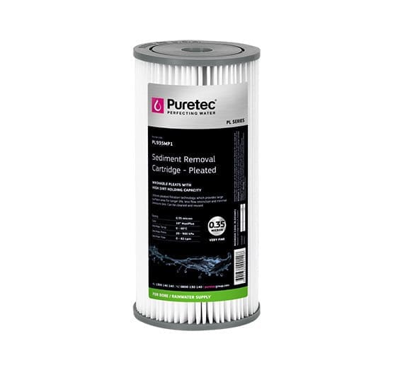 Puretec Pl935Mp1 Pleated Sediment Cartridge, 10" Mp, .35 Micron Puretec Pl935Mp1 Pleated Sediment Cartridge, 10" Mp, .35 Micron