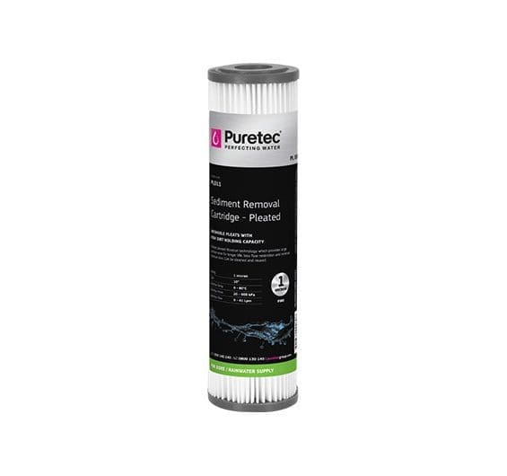 Puretec Pl051 Pleated Sediment Cartridge, 10 Inch, 5 Micron Puretec Pl051 Pleated Sediment Cartridge, 10 Inch, 5 Micron