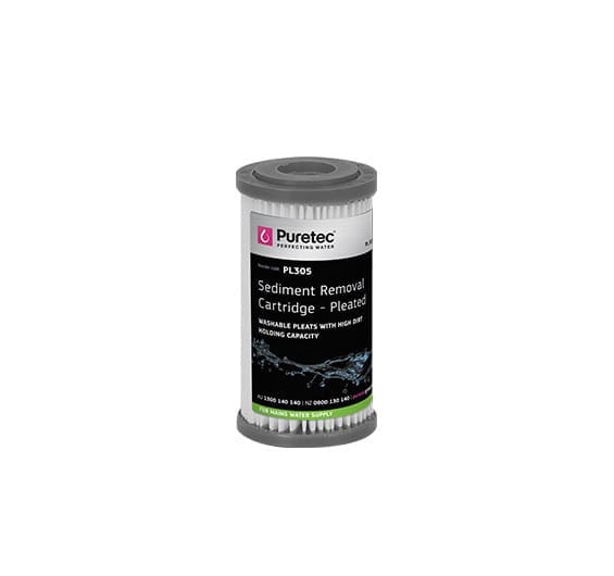 Puretec Pl305 Pleated Sediment Cartridge, 5 Inch, 30 Micron Puretec Pl305 Pleated Sediment Cartridge, 5 Inch, 30 Micron
