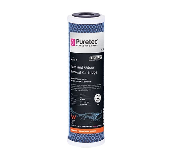 Puretec MC011-S Moulded Carbon Cartridge, 10 Inch, 1 Micron Puretec MC011-S Moulded Carbon Cartridge, 10 Inch, 1 Micron