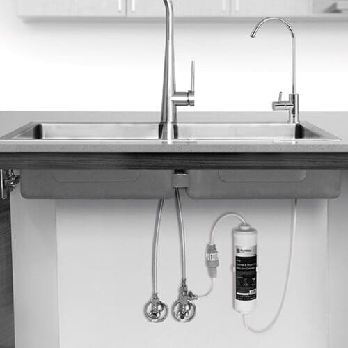 Puretec IL-UB Inline Undersink Water Filter System With OT250 faucet