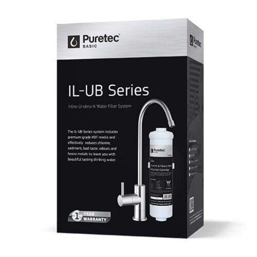 Puretec IL-UB Inline Undersink Water Filter System With OT250 faucet