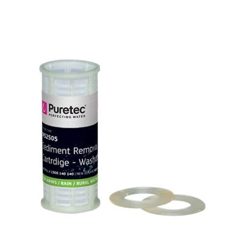 Puretec WS2505 Washable Screen Sediment removal Cartridge, 5", 250 Micron