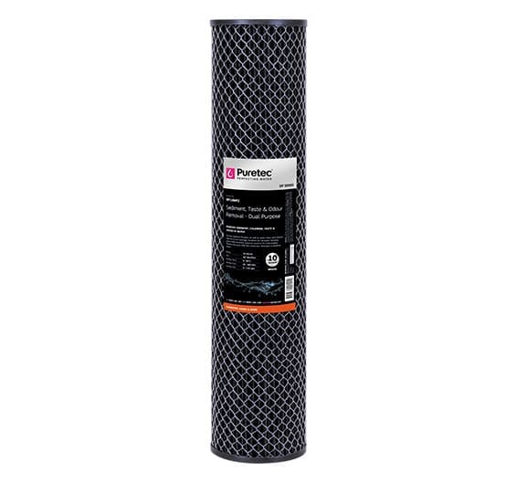 Puretec DP10MP2 Dual Purpose Carbon Cartridge, 20" MP, 10 Micron Puretec DP10MP2 Dual Purpose Carbon Cartridge, 20" MP, 10 Micron