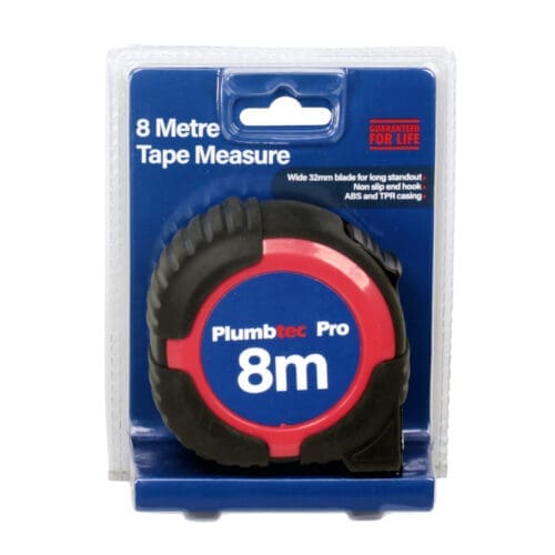 Plumbtec 8m Tape Measure
