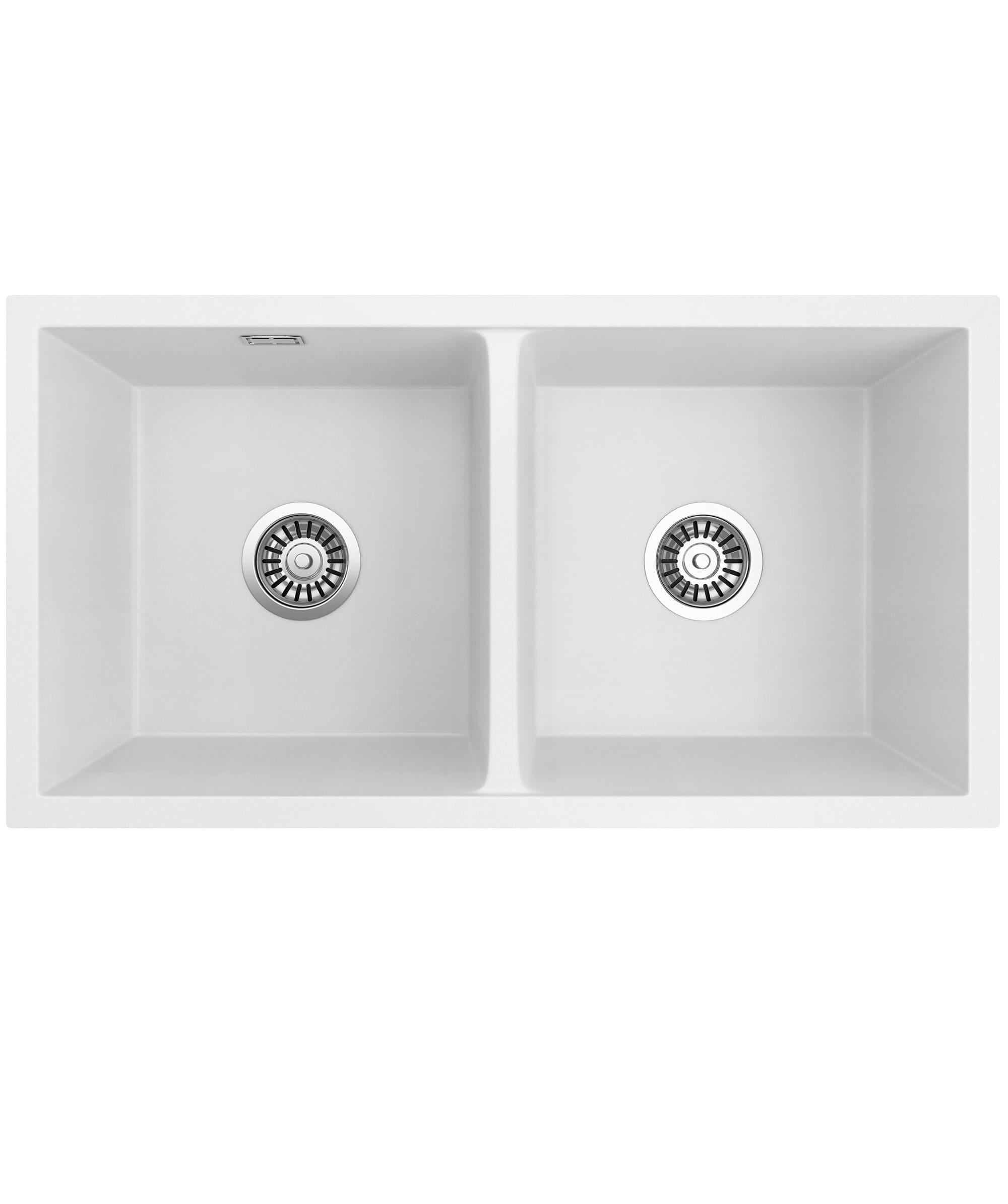 Seima Oros 820 Double Bowl ArqStone Sink Black or White Seima Oros 820 Double Bowl ArqStone Sink Black or White
