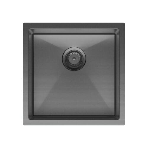 Fienza Hana 32L Single Kitchen Sink - Stainless Steel, PVD Carbon Metal or PVD Rugged Brass Finish