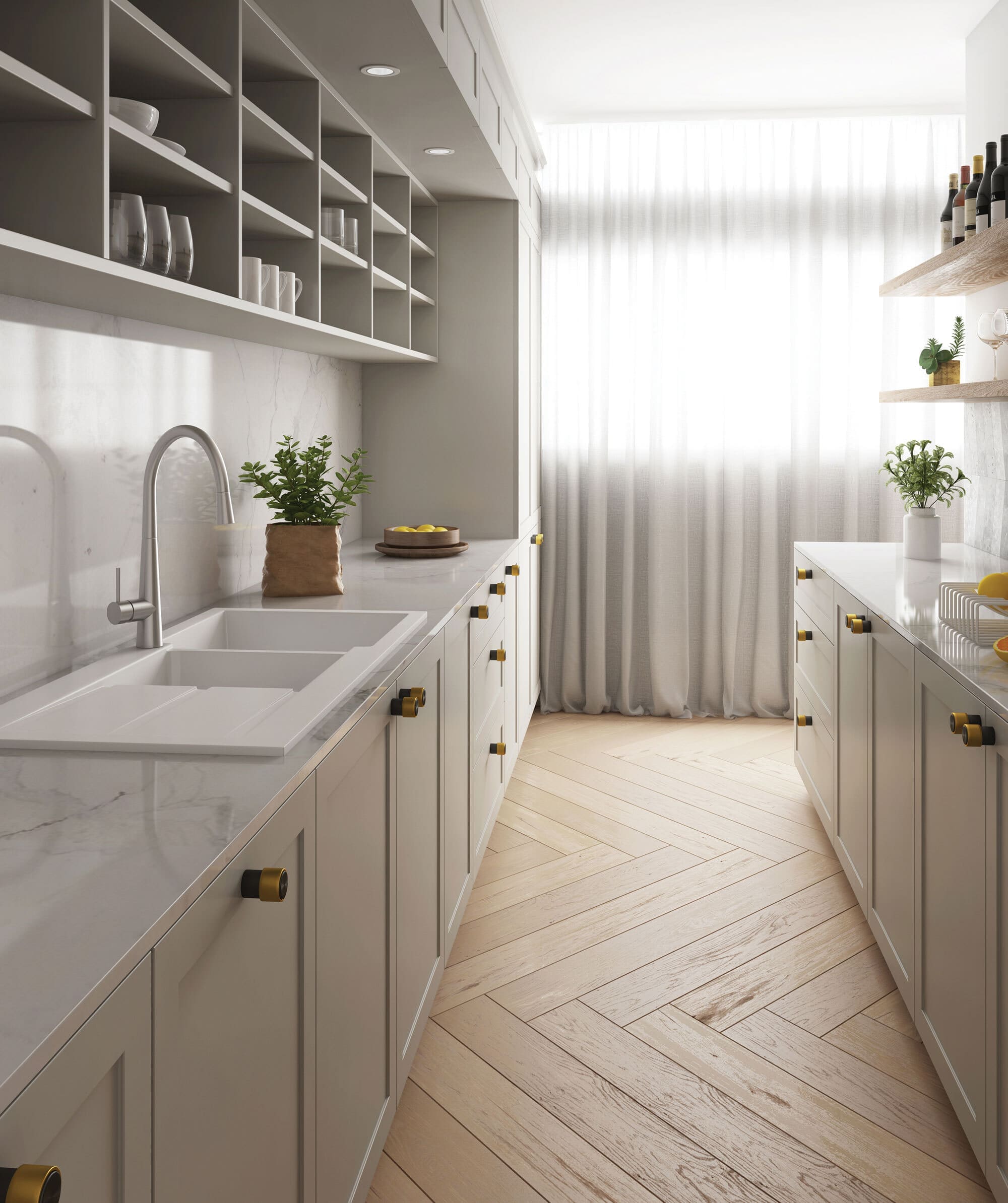 Seima Oros 1160 1 & 3/4 Bowl Arqstone Sink Black or White