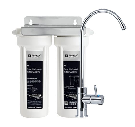 Puretec ES2 Twin Undersink System with PL011, CE941 (0.2um) & DFU180 LED faucet Puretec ES2 Twin Undersink System with PL011, CE941 (0.2um) & DFU180 LED faucet