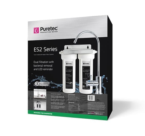 Puretec ES2 Twin Undersink System with PL011, CE941 (0.2um) & DFU180 LED faucet Puretec ES2 Twin Undersink System with PL011, CE941 (0.2um) & DFU180 LED faucet