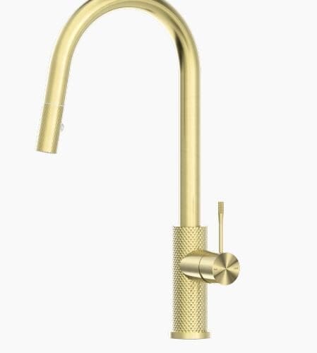 Nero Opal Sink Mixer Brushed Gold