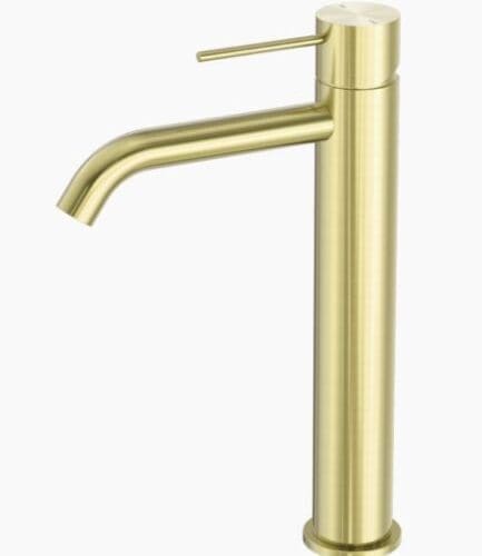MECCA TALL BASIN MIXER BRUSHED GOLD