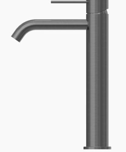 MECCA TALL BASIN MIXER GUN METAL
