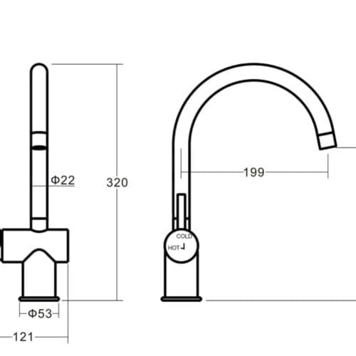 ALDER WISH SINK MIXER BN SPEC