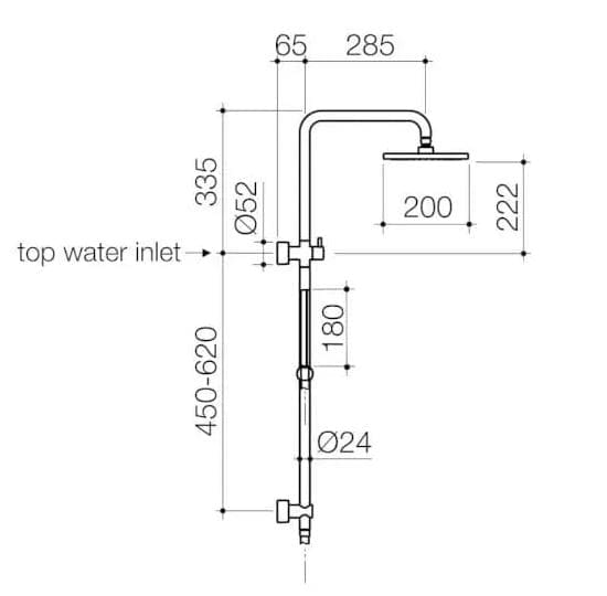 Clark Square Twin Shower Spec Clark Square Twin Shower
