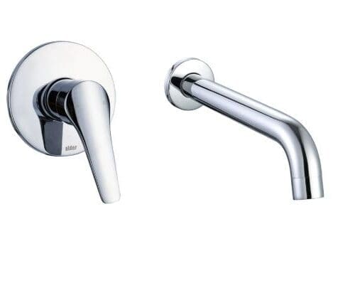 Alder Soho Wall basin bath mixer Chrome